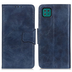 Handytasche Stand Schutzhülle Flip Leder Hülle M02L für Samsung Galaxy A22s 5G Blau