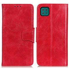 Handytasche Stand Schutzhülle Flip Leder Hülle M02L für Samsung Galaxy A22s 5G Rot