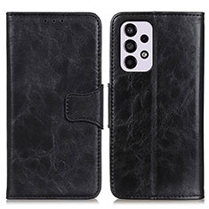 Handytasche Stand Schutzhülle Flip Leder Hülle M02L für Samsung Galaxy A33 5G Schwarz