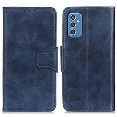 Handytasche Stand Schutzhülle Flip Leder Hülle M02L für Samsung Galaxy M52 5G Blau