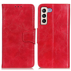 Handytasche Stand Schutzhülle Flip Leder Hülle M02L für Samsung Galaxy S21 5G Rot