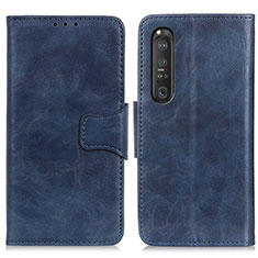 Handytasche Stand Schutzhülle Flip Leder Hülle M02L für Sony Xperia 1 III Blau