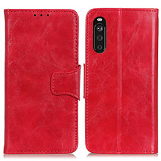 Handytasche Stand Schutzhülle Flip Leder Hülle M02L für Sony Xperia 10 III Lite Rot