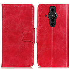 Handytasche Stand Schutzhülle Flip Leder Hülle M02L für Sony Xperia PRO-I Rot