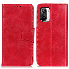 Handytasche Stand Schutzhülle Flip Leder Hülle M02L für Xiaomi Redmi K40 5G Rot