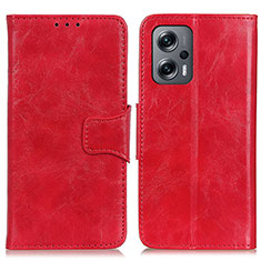 Handytasche Stand Schutzhülle Flip Leder Hülle M02L für Xiaomi Redmi K50i 5G Rot