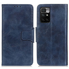 Handytasche Stand Schutzhülle Flip Leder Hülle M02L für Xiaomi Redmi Note 11 4G (2021) Blau