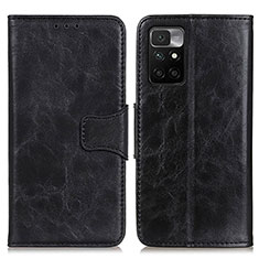 Handytasche Stand Schutzhülle Flip Leder Hülle M02L für Xiaomi Redmi Note 11 4G (2021) Schwarz