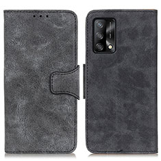 Handytasche Stand Schutzhülle Flip Leder Hülle M03L für Oppo A74 4G Schwarz