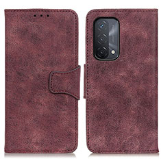 Handytasche Stand Schutzhülle Flip Leder Hülle M03L für Oppo A74 5G Violett