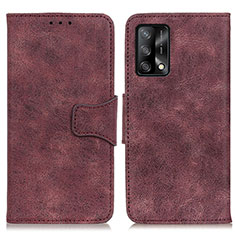 Handytasche Stand Schutzhülle Flip Leder Hülle M03L für Oppo F19 Violett