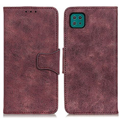 Handytasche Stand Schutzhülle Flip Leder Hülle M03L für Samsung Galaxy F42 5G Violett