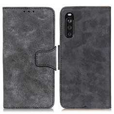 Handytasche Stand Schutzhülle Flip Leder Hülle M03L für Sony Xperia 10 III Schwarz