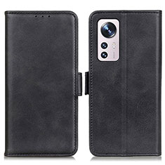 Handytasche Stand Schutzhülle Flip Leder Hülle M03L für Xiaomi Mi 12X 5G Schwarz