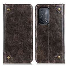 Handytasche Stand Schutzhülle Flip Leder Hülle M04L für Oppo A74 5G Bronze