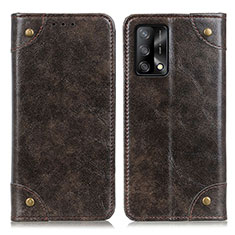 Handytasche Stand Schutzhülle Flip Leder Hülle M04L für Oppo A95 4G Bronze