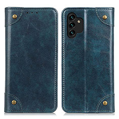 Handytasche Stand Schutzhülle Flip Leder Hülle M04L für Samsung Galaxy A13 4G Blau