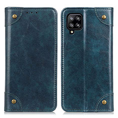 Handytasche Stand Schutzhülle Flip Leder Hülle M04L für Samsung Galaxy A22 4G Blau