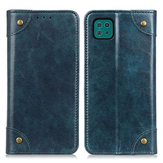Handytasche Stand Schutzhülle Flip Leder Hülle M04L für Samsung Galaxy F42 5G Blau