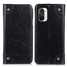 Handytasche Stand Schutzhülle Flip Leder Hülle M04L für Xiaomi Mi 11X Pro 5G Schwarz