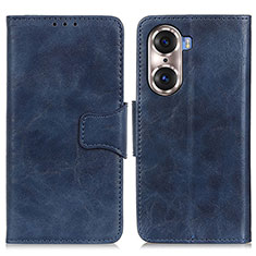 Handytasche Stand Schutzhülle Flip Leder Hülle M05L für Huawei Honor 60 5G Blau