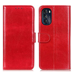 Handytasche Stand Schutzhülle Flip Leder Hülle M05L für Motorola Moto G 5G (2022) Rot