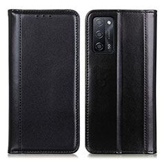 Handytasche Stand Schutzhülle Flip Leder Hülle M05L für Oppo A53s 5G Schwarz