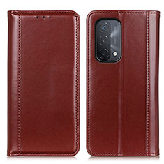 Handytasche Stand Schutzhülle Flip Leder Hülle M05L für Oppo A54 5G Braun