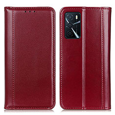 Handytasche Stand Schutzhülle Flip Leder Hülle M05L für Oppo A54s Rot