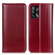 Handytasche Stand Schutzhülle Flip Leder Hülle M05L für Oppo A74 4G Rot