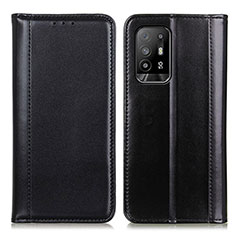 Handytasche Stand Schutzhülle Flip Leder Hülle M05L für Oppo A94 5G Schwarz