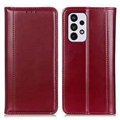 Handytasche Stand Schutzhülle Flip Leder Hülle M05L für Samsung Galaxy A33 5G Rot