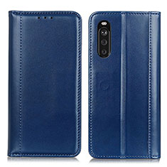 Handytasche Stand Schutzhülle Flip Leder Hülle M05L für Sony Xperia 10 III Lite Blau