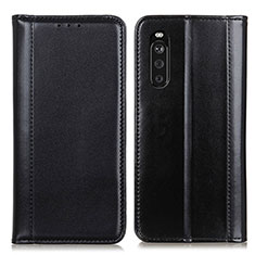 Handytasche Stand Schutzhülle Flip Leder Hülle M05L für Sony Xperia 10 III Schwarz