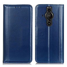 Handytasche Stand Schutzhülle Flip Leder Hülle M05L für Sony Xperia PRO-I Blau