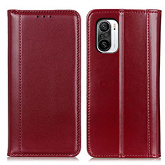 Handytasche Stand Schutzhülle Flip Leder Hülle M05L für Xiaomi Redmi K40 5G Rot