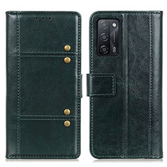 Handytasche Stand Schutzhülle Flip Leder Hülle M06L für Oppo A55 5G Grün