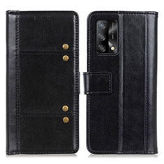 Handytasche Stand Schutzhülle Flip Leder Hülle M06L für Oppo F19 Schwarz