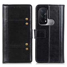 Handytasche Stand Schutzhülle Flip Leder Hülle M06L für Oppo Reno5 A Schwarz