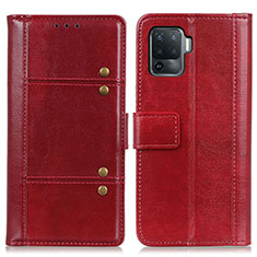 Handytasche Stand Schutzhülle Flip Leder Hülle M06L für Oppo Reno5 Lite Rot