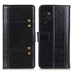 Handytasche Stand Schutzhülle Flip Leder Hülle M06L für Samsung Galaxy A13 5G Schwarz