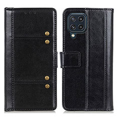 Handytasche Stand Schutzhülle Flip Leder Hülle M06L für Samsung Galaxy M32 4G Schwarz