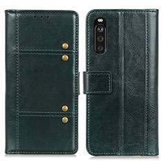 Handytasche Stand Schutzhülle Flip Leder Hülle M06L für Sony Xperia 10 III Grün