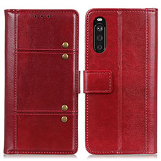 Handytasche Stand Schutzhülle Flip Leder Hülle M06L für Sony Xperia 10 III SOG04 Rot