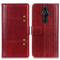 Handytasche Stand Schutzhülle Flip Leder Hülle M06L für Sony Xperia PRO-I Rot