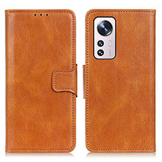 Handytasche Stand Schutzhülle Flip Leder Hülle M06L für Xiaomi Mi 12 5G Orange