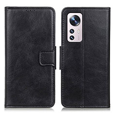 Handytasche Stand Schutzhülle Flip Leder Hülle M06L für Xiaomi Mi 12 5G Schwarz