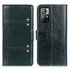 Handytasche Stand Schutzhülle Flip Leder Hülle M06L für Xiaomi Redmi Note 11 5G Grün