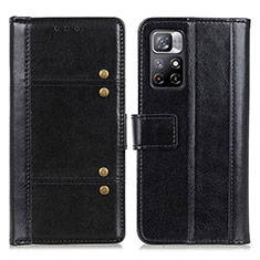 Handytasche Stand Schutzhülle Flip Leder Hülle M06L für Xiaomi Redmi Note 11T 5G Schwarz