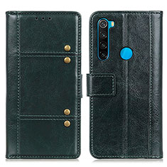 Handytasche Stand Schutzhülle Flip Leder Hülle M06L für Xiaomi Redmi Note 8 (2021) Grün